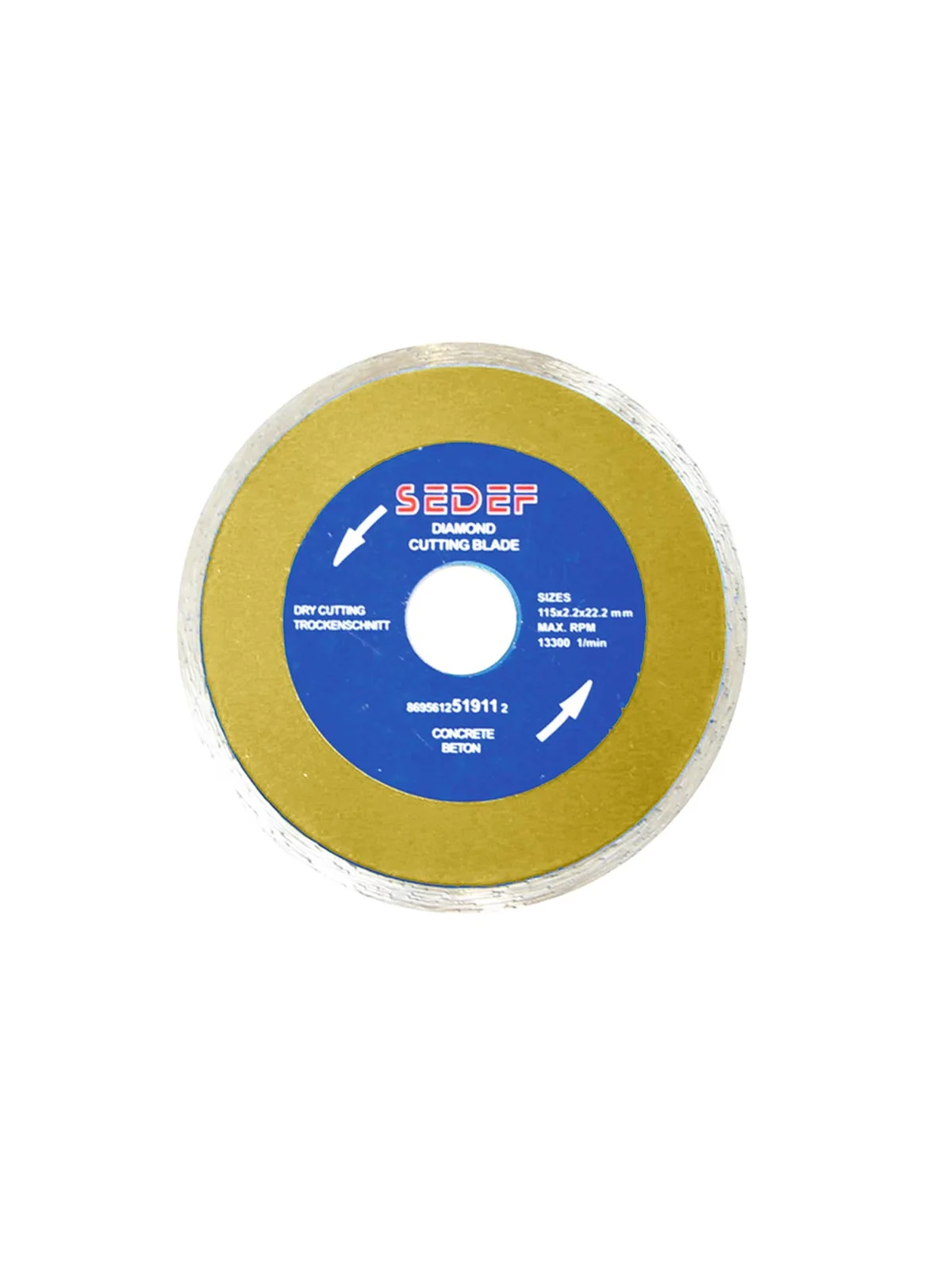 Sürekli Form Elmas Beton Testere 180mmx2.4x22.2 mm