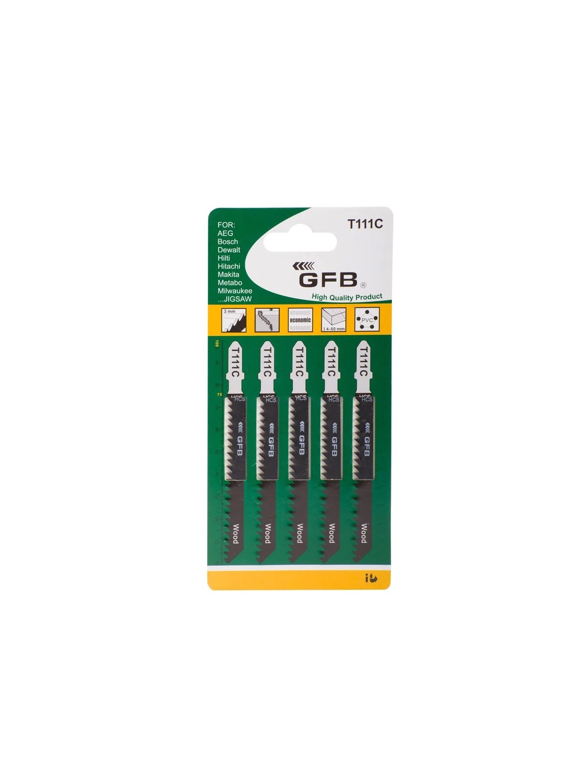 T111C Ahşap Dekupaj Testere Ağzı GFB2241 (5'li Paket)