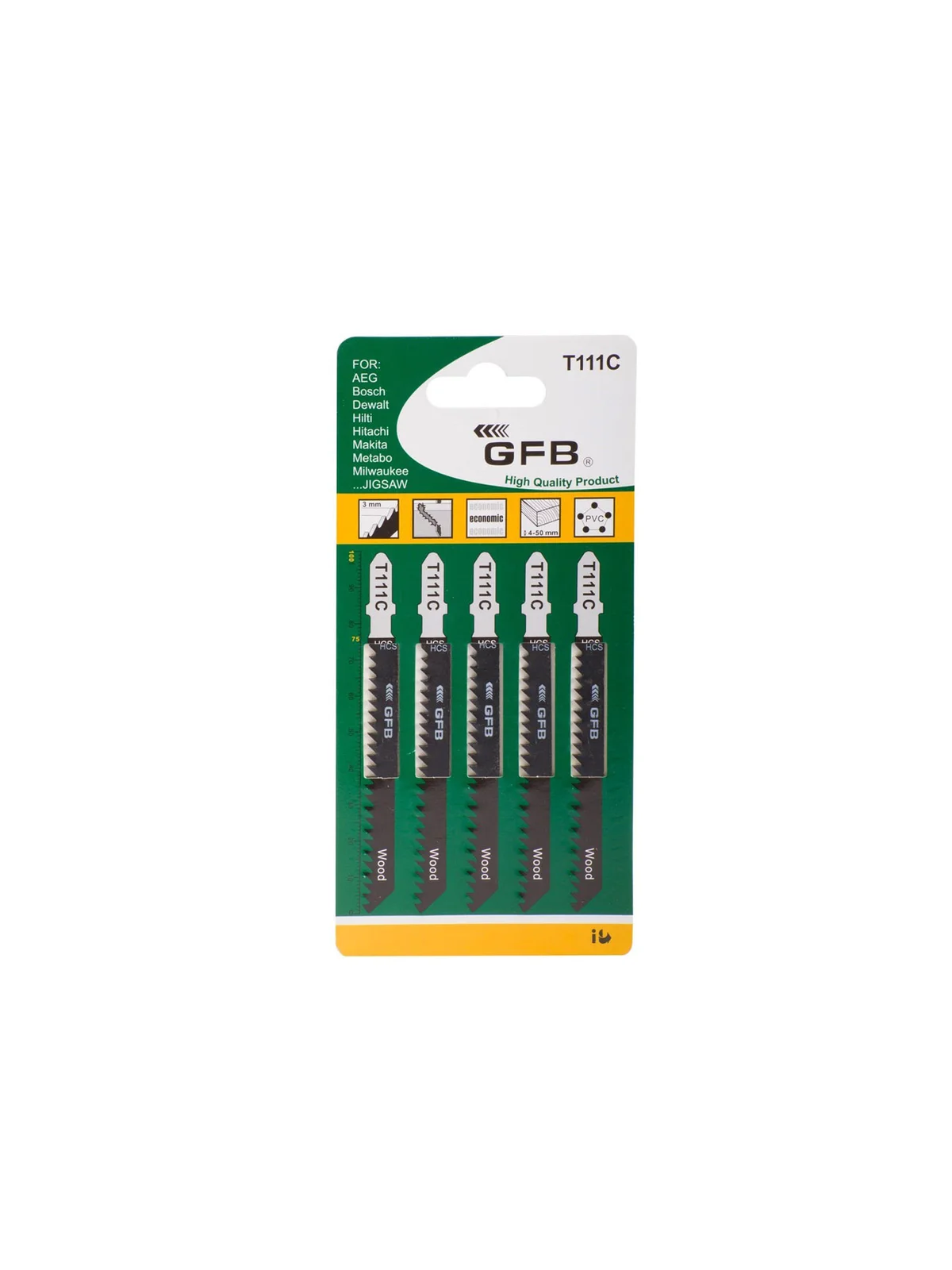 T111C Ahşap Dekupaj Testere Ağzı GFB2241 (5'li Paket)