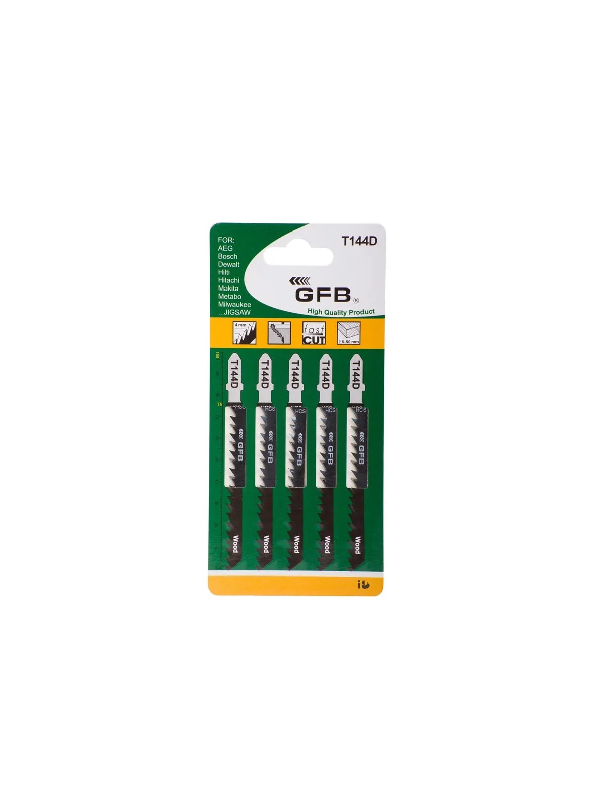 T144D Ahşap Dekupaj Testere Ağzı GFB2240 (5'li Paket)