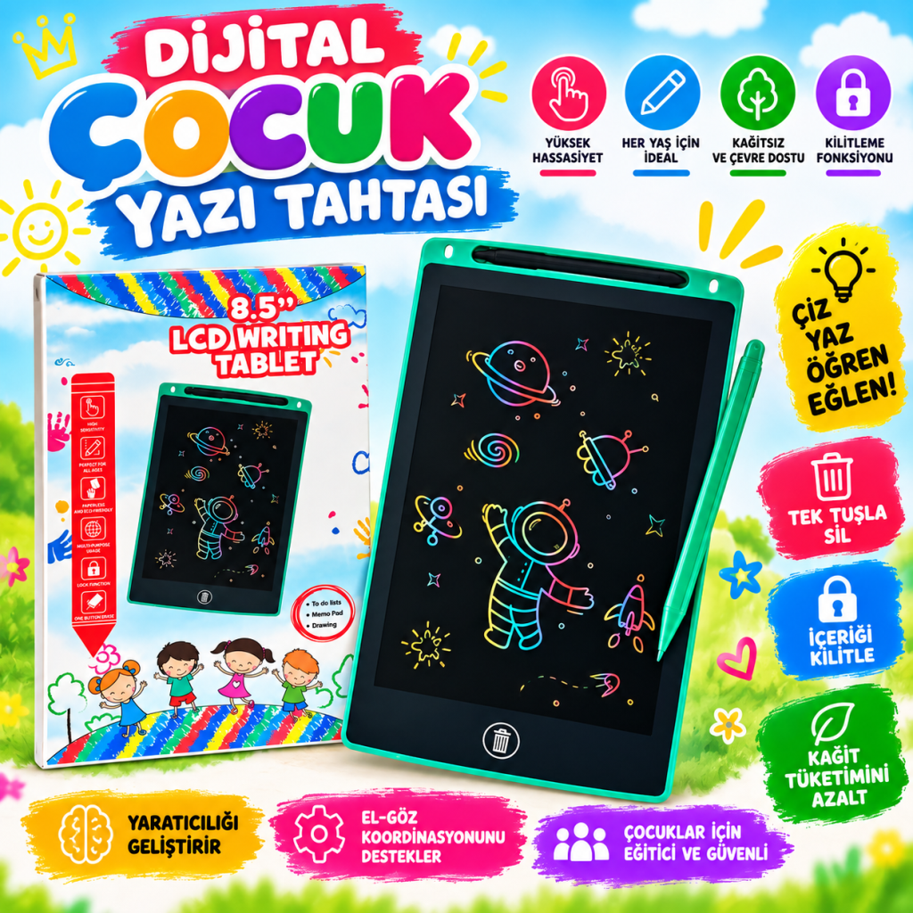 TG-4022-833 DİJİTAL ÇOCUK YAZI TAHTASI