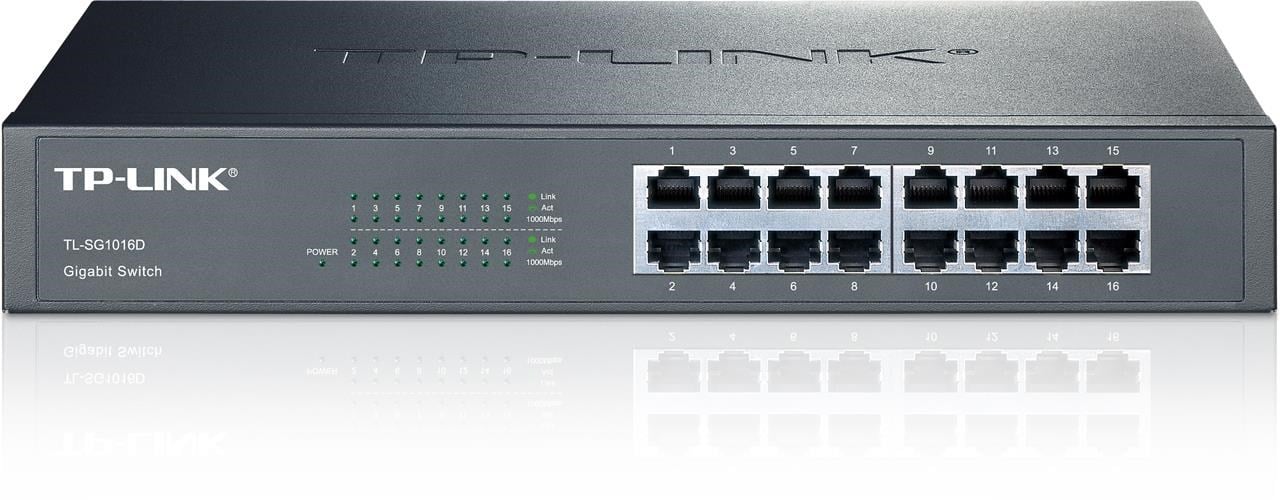 TL-SG1016D 16 PORT GIGABIT DESKTOP RACKMOUNT SWITCH