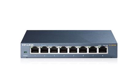 TL-SG108 8 PORT GIGABIT MASAÜSTÜ METAL KASA SWITCH