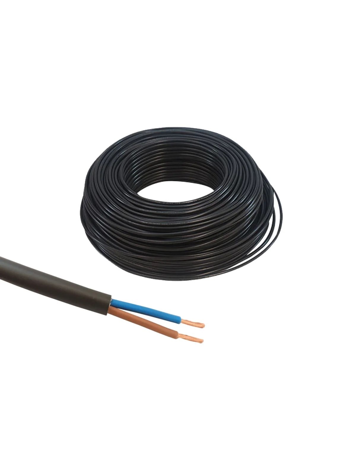 TTR Kablo Siyah 2x0.75 mm H05VV-F