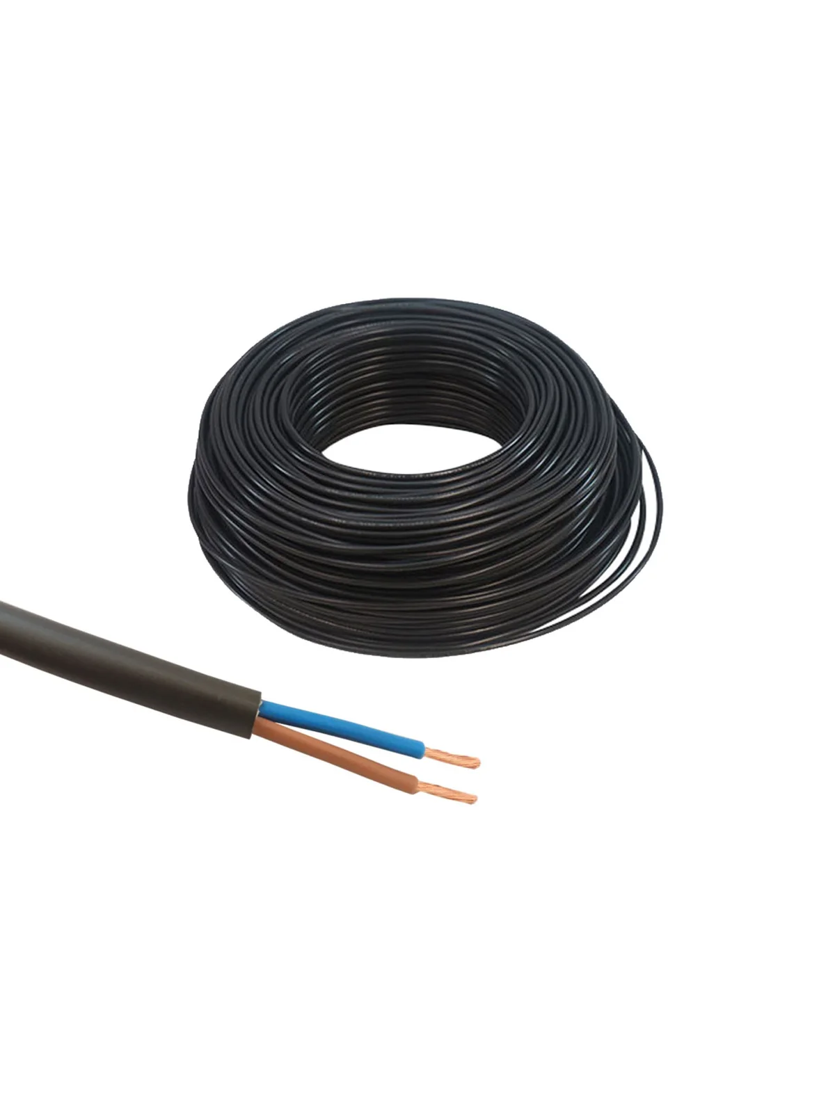 TTR Kablo Siyah 2x1.5 mm H05VV-F