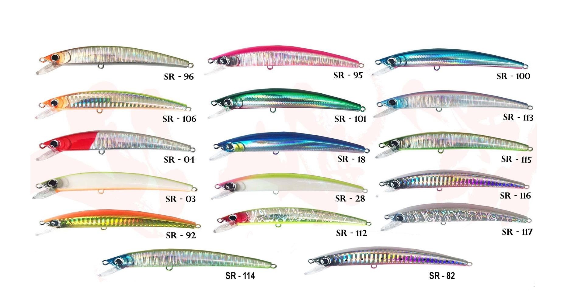 TURKO SARGAN 110F 14gr RAPALA MAKET BALIK - RENK KODLARI - SR-115