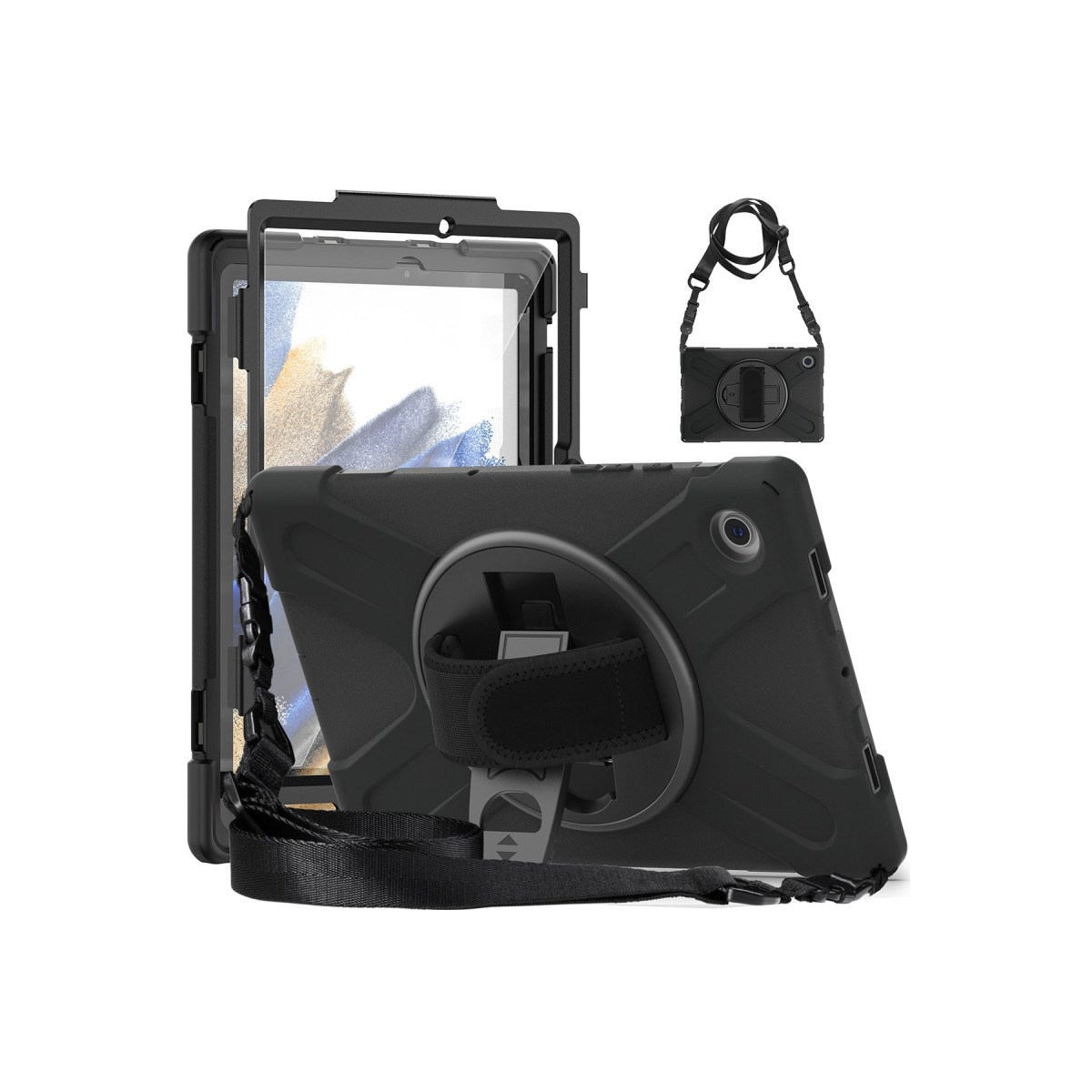 Tab M10 TB328FU Kılıf Amazing Tablet Kapak - Siyah