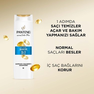 Temel Bakım 3'ü 1 Arada Şampuan 400 ml