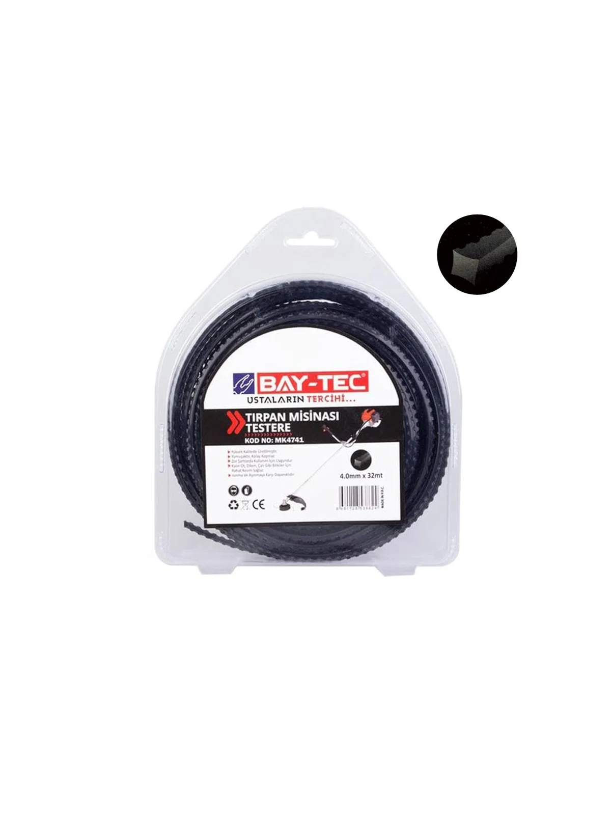 Testere Tırpan Misinası 4 mm x 32 mt MK4741