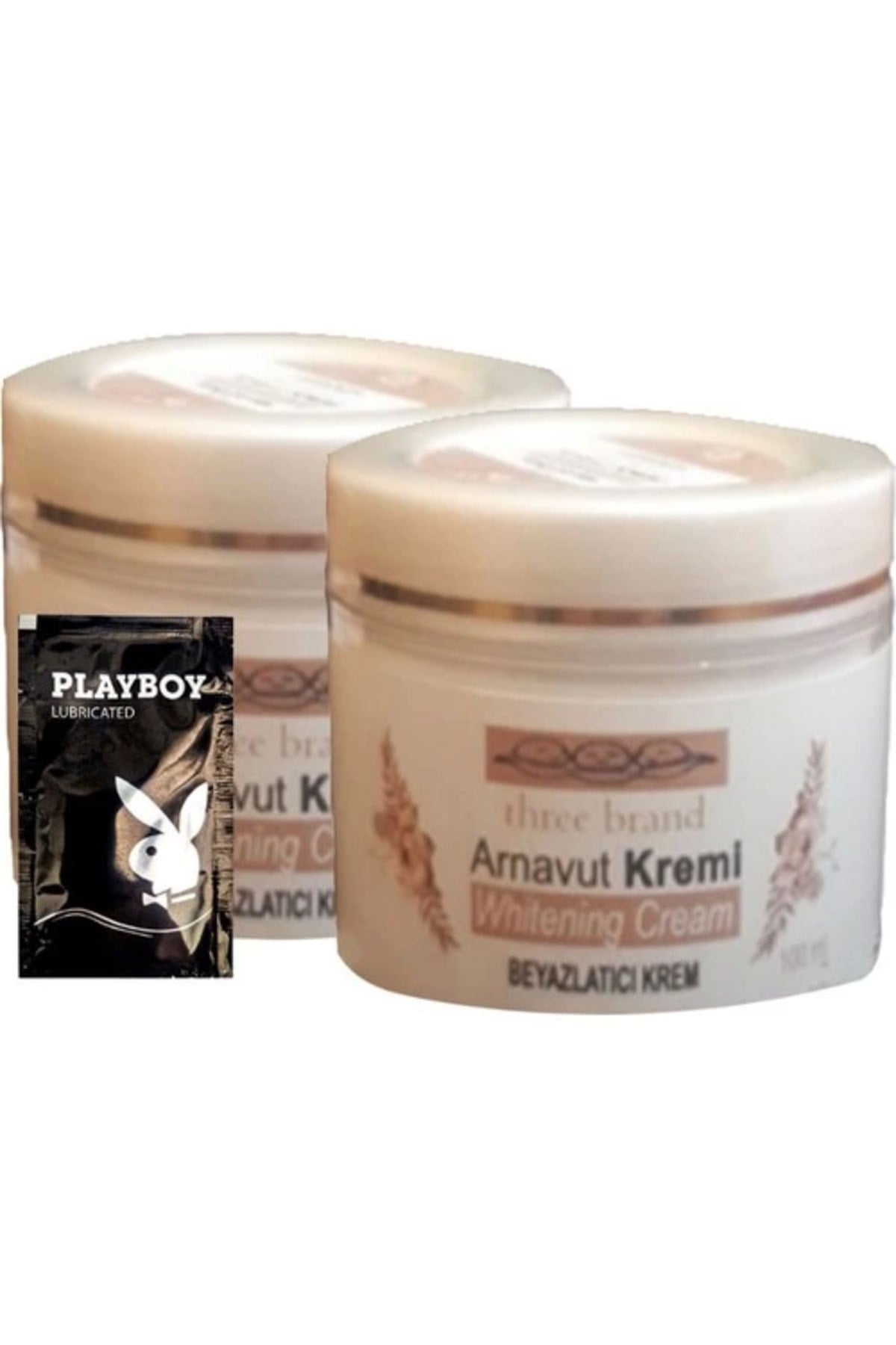 Three Brand Arnavut Kremi 2'li Adet Whitens Cream Whitens Kremi 100 ml + 1 Adet Jel Hediye