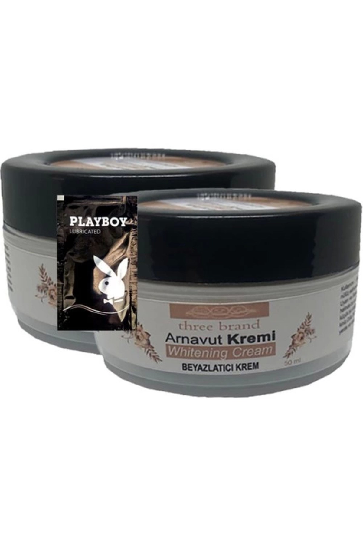 Three Brand Arnavut Kremi 2'li Birden Whitening Cream Bölgesel Aklık Kremi 50 ml + 1 Hediye Jel