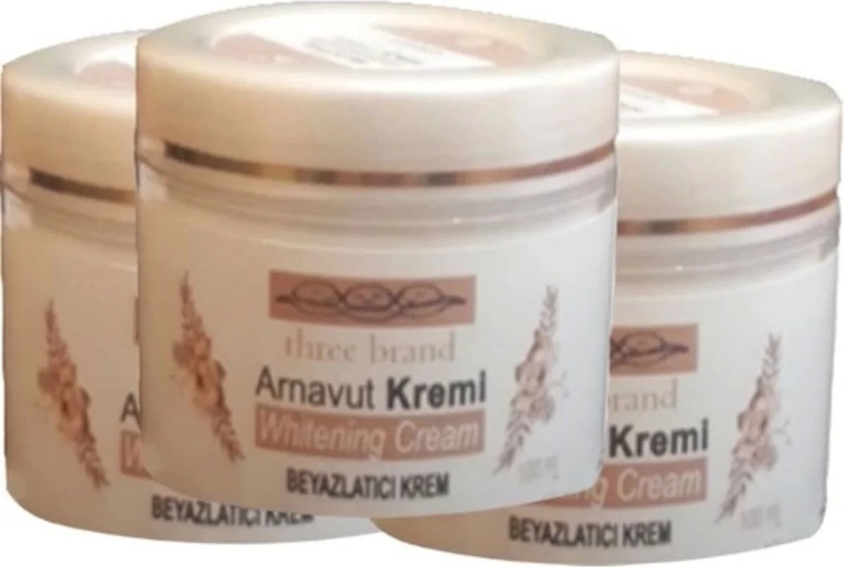 Three Brand Arnavutkremi 3 Adet Adet Whitens Cream Tümbölge  Kremi 100 ml