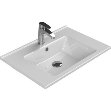 Turkuaz Renk Seramik Etajerli 65x45 cm Dekoratif Ürün