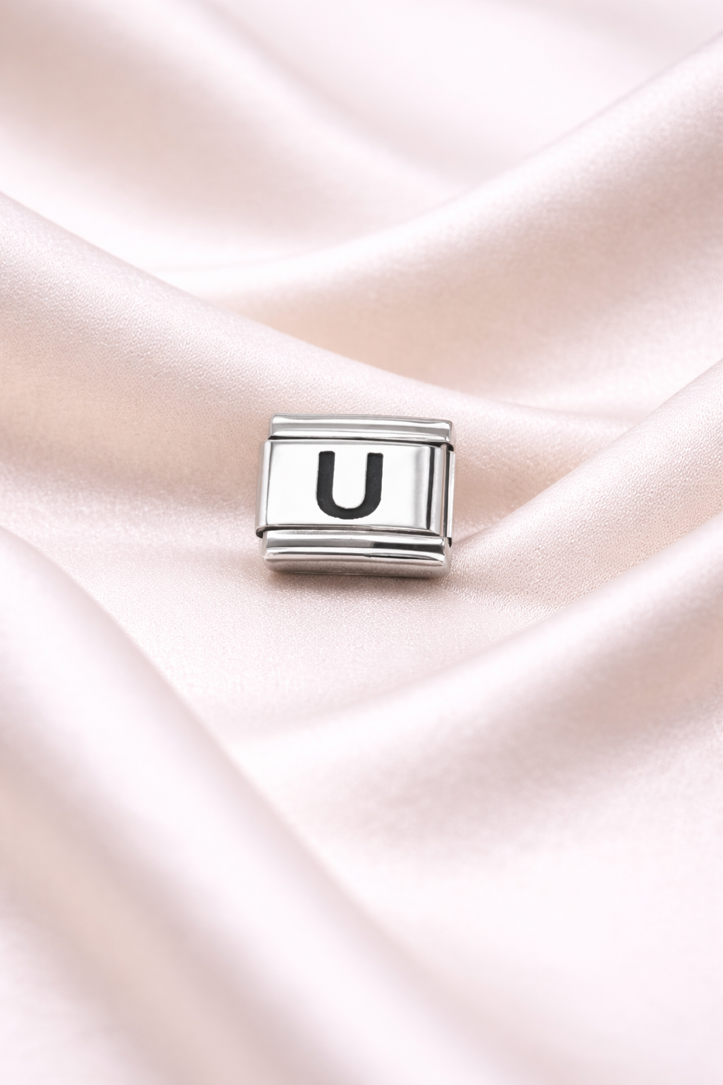 U Harfli Charm | Paslanmaz Çelik Harf Charm | Kişiye Özel Bileklik Aksesuarı