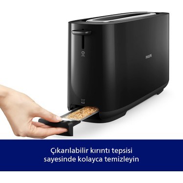 Uzun Yuvalı Ekmek Kızartma Makinesi, Buz Çözme Fonksiyonu, 8 Kızartma Ayarı