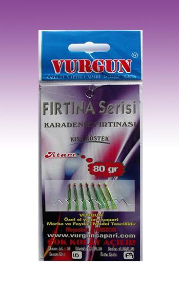 VURGUN 80gr 7 iğneli 3 Renk Yeşil Organze Çapari