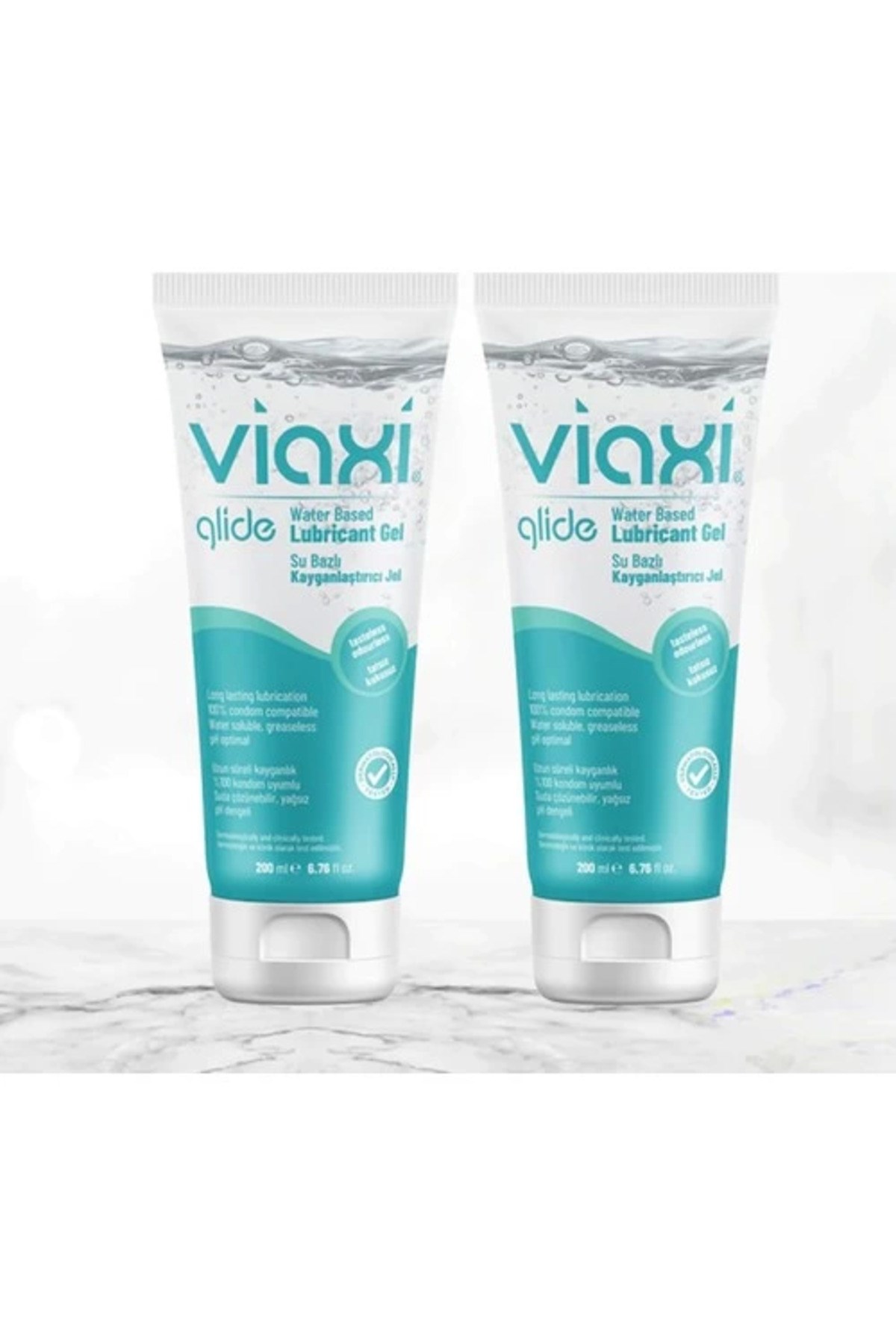 Viaxi Glide Su Bazlı Jel Sade 200 Ml 2'Li