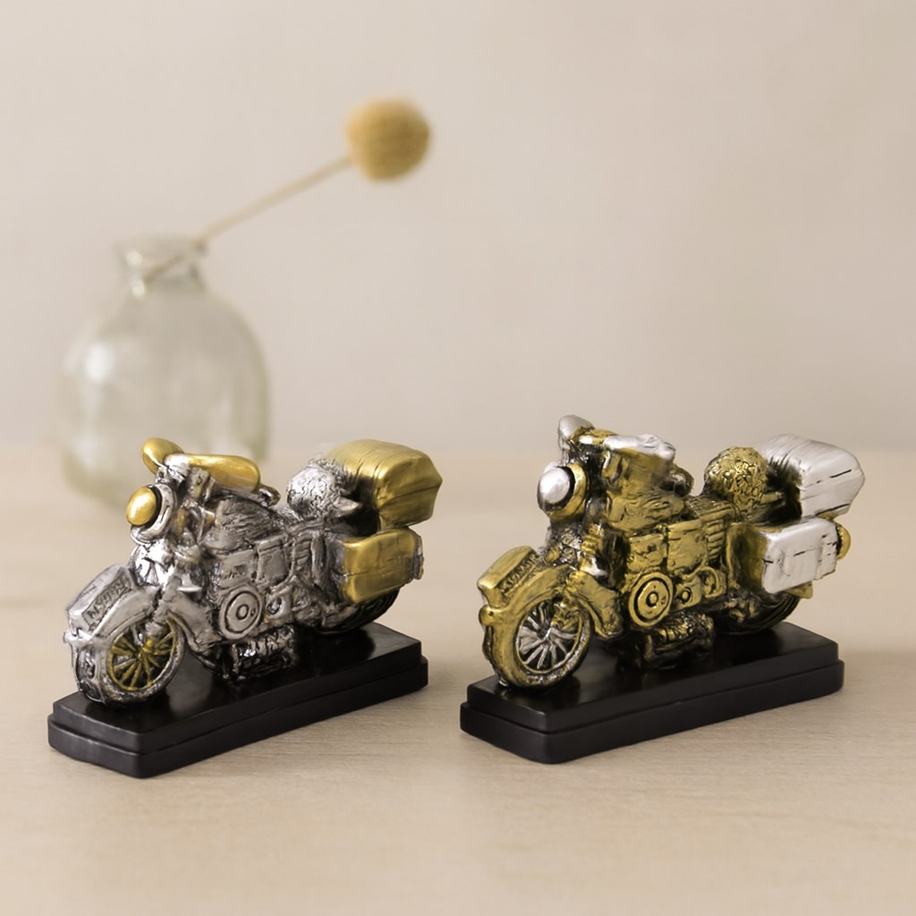 Vintage Motor Biblo Reçine 6.5x8 cm