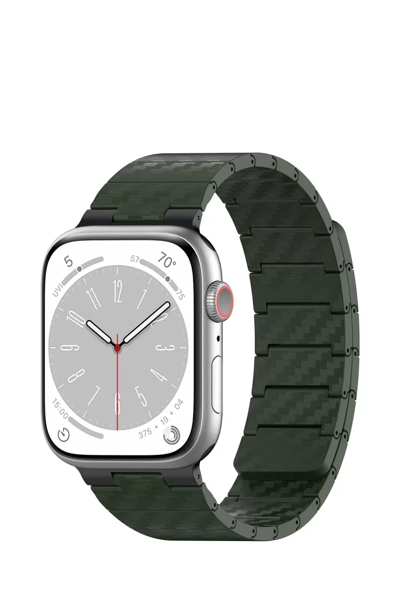 Watch 45mm Carbon Steel Kordon - Koyu Yeşil