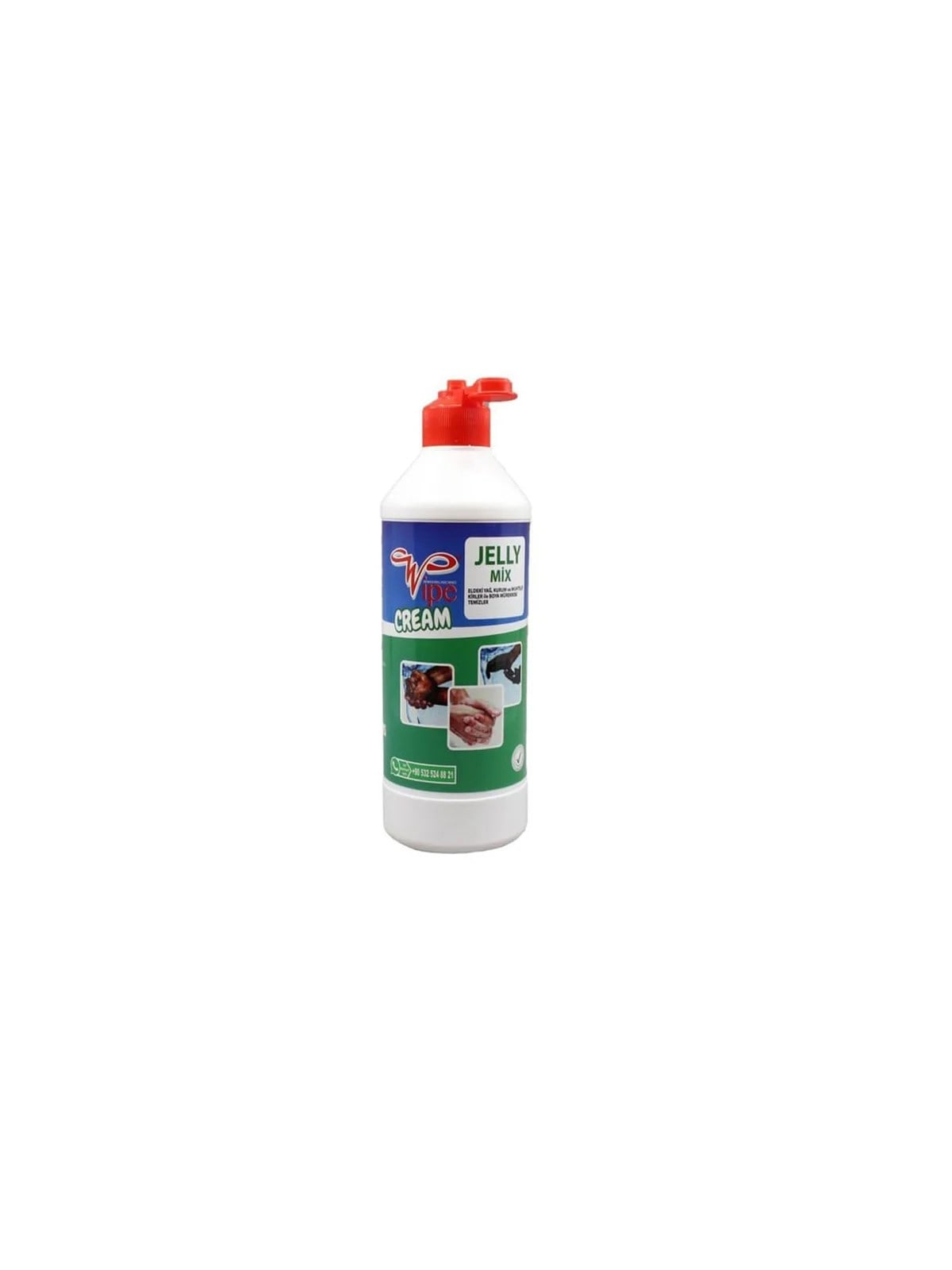 Wipe Jelly mix Krem Partiküllü El Temizleme Kremi Sıkma 500 gr