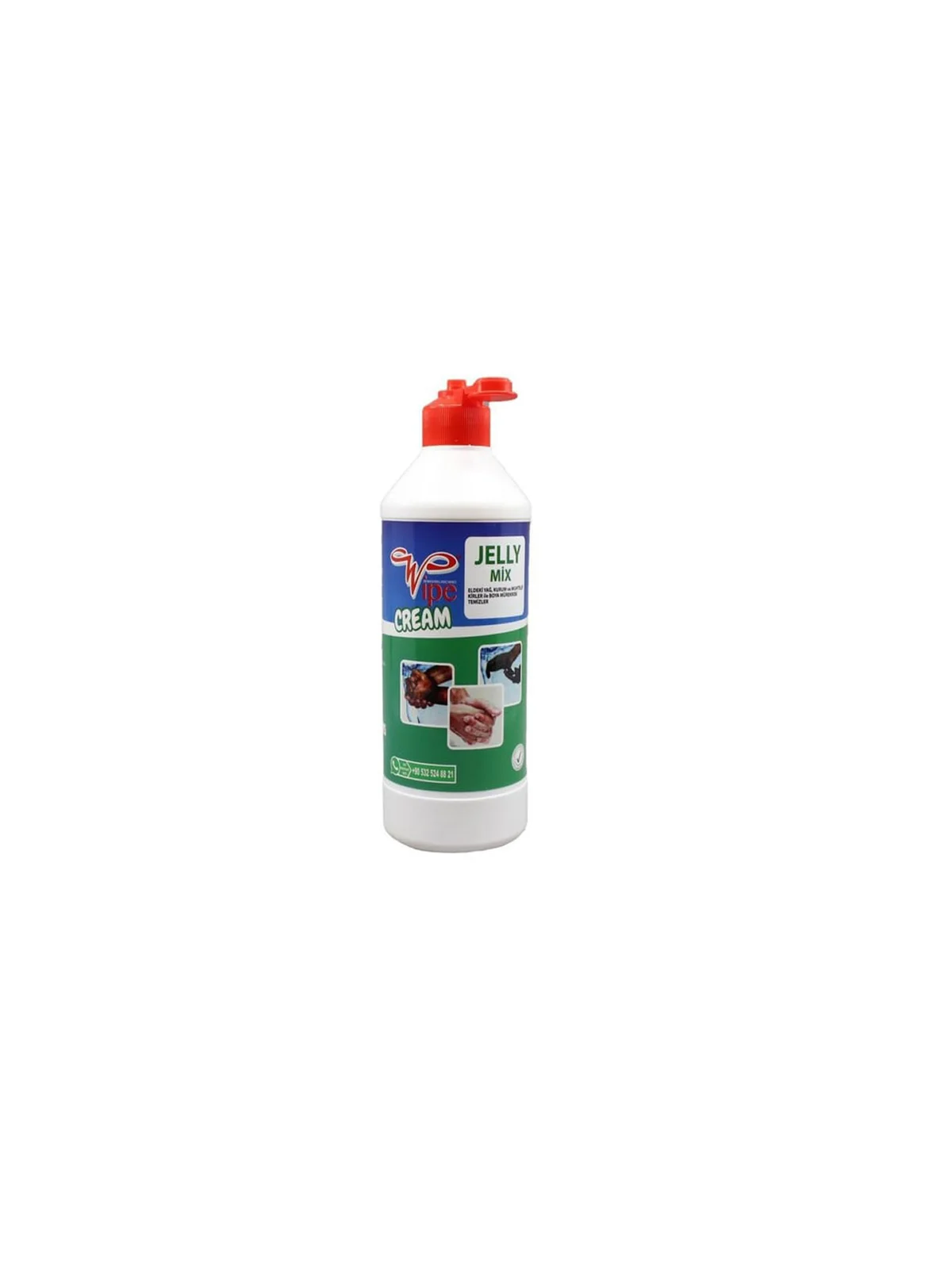 Wipe Jelly mix Krem Partiküllü El Temizleme Kremi Sıkma 500 gr
