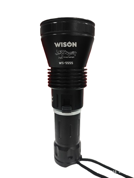 Wison Ws-5555 Şarjlı Su Altı Dalış El Feneri 120m Menzil 15w 2200 Lümen