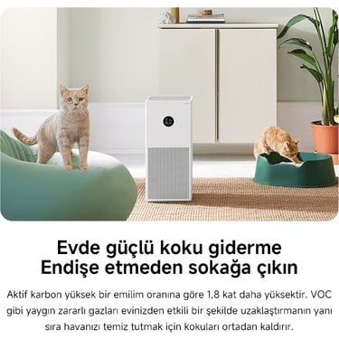 Xiaomi Smart Air Purifier 4 Lite - Beyaz Akıllı Hava Temizleyici, 43 m2'ye kadar, 360 m3/s CADR
