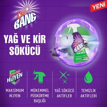 Yağ ve Kir Sökücü Mutfak Temizleyici Sprey ile Etkili Temizlik