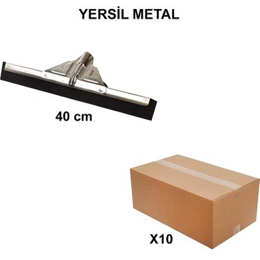 Yersil Metal Fırça 40 cm - 10 Adet Toptan