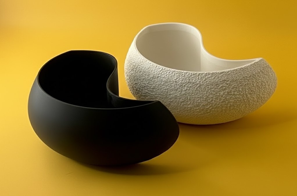 Yin Yang Formlu Çok Amaçlı Kase Takı ve Anahtar Tepsisi Masaüstü Düzenleyici