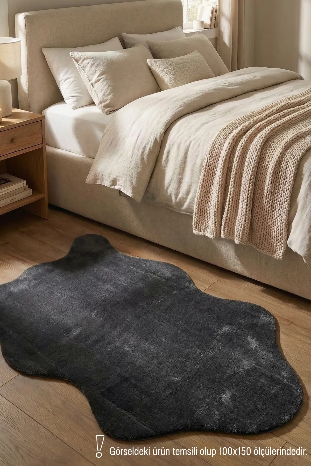 YoudayHomeCollection POLY Peluş Post Şeklinde Halı Model Oturma Odası Halısı