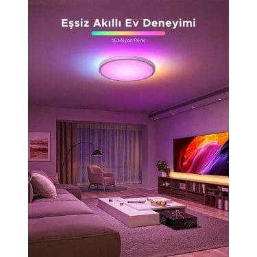 Yuvarlak 30 cm Tavan Armatürü ile Renk Seçenekleri