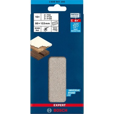 Zımpara Ağı Seti, 80 x 133 mm Boyutlarıyla Yüksek Kalite ve Dayanıklılık