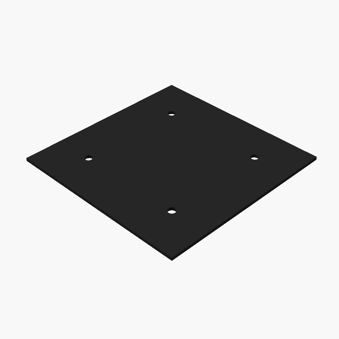 Elastomer Mesnet Takozu  350x350x6mm -  Ø 15mm
