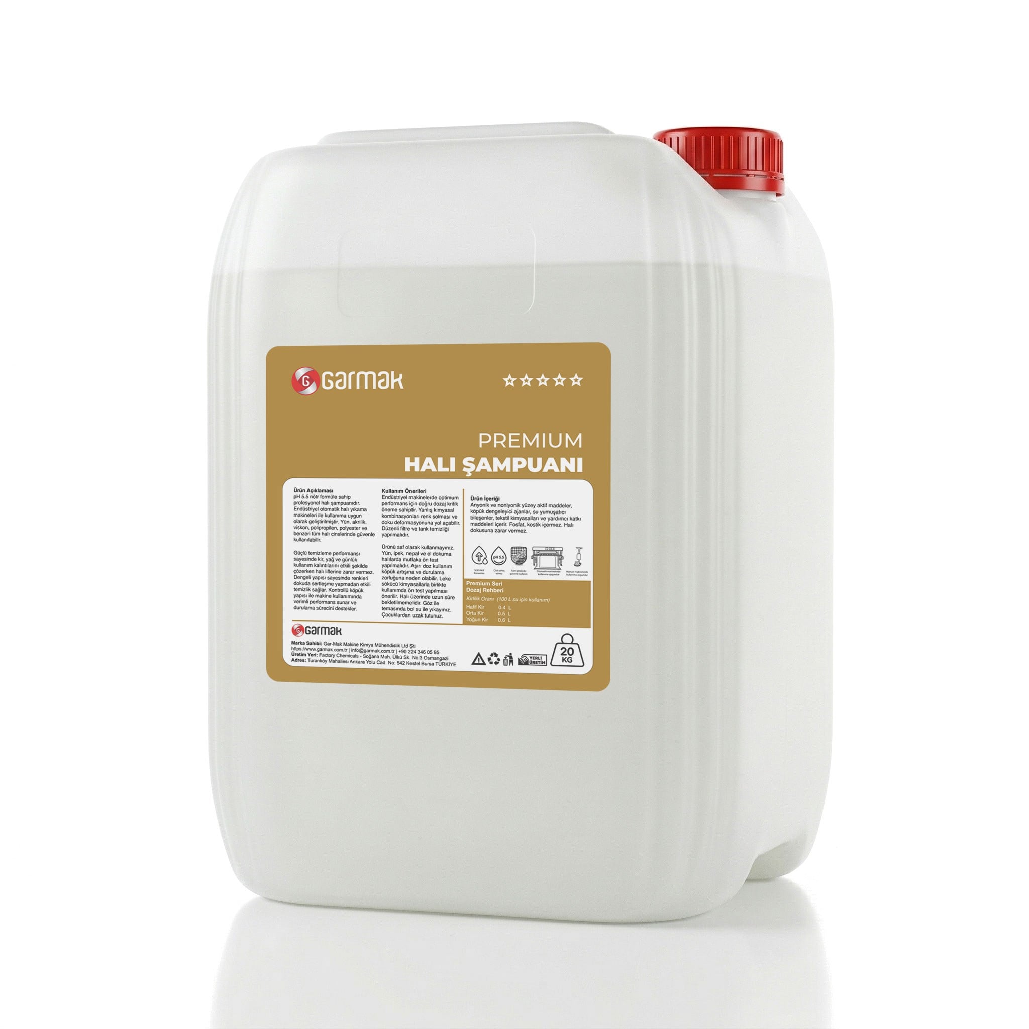 FELİX GOLD HALI ŞAMPUANI 20 LT