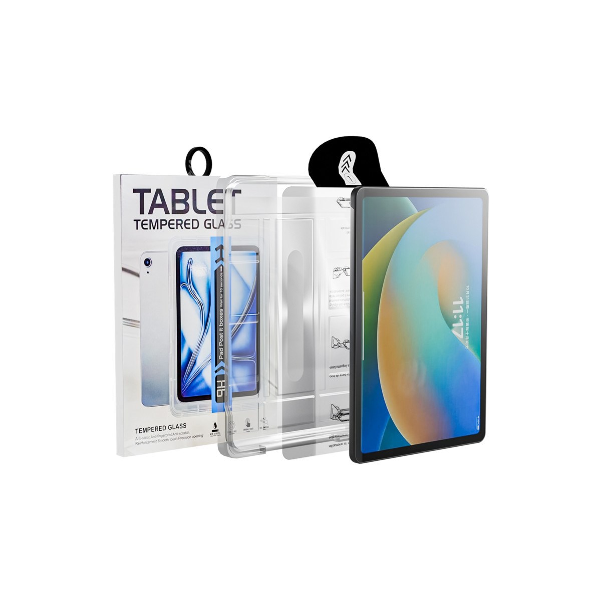 iPad 10.2 (9.nesil) Magic Tablet Cam Ekran Koruyucu - Şeffaf
