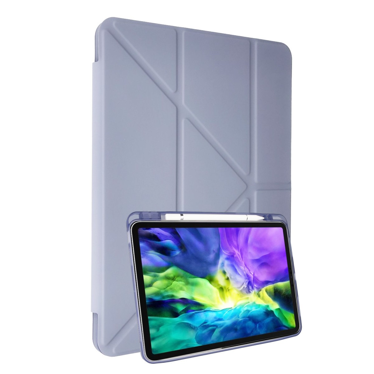 iPad Air 4 10.9 Kılıf Kalemlikli Mars Tablet Kılıfı - Lila