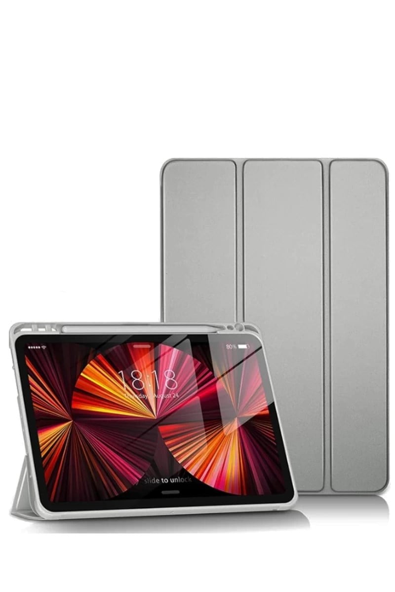 iPad Pro 11 (2024) Kılıf Tablet Smart Kılıf - Gri
