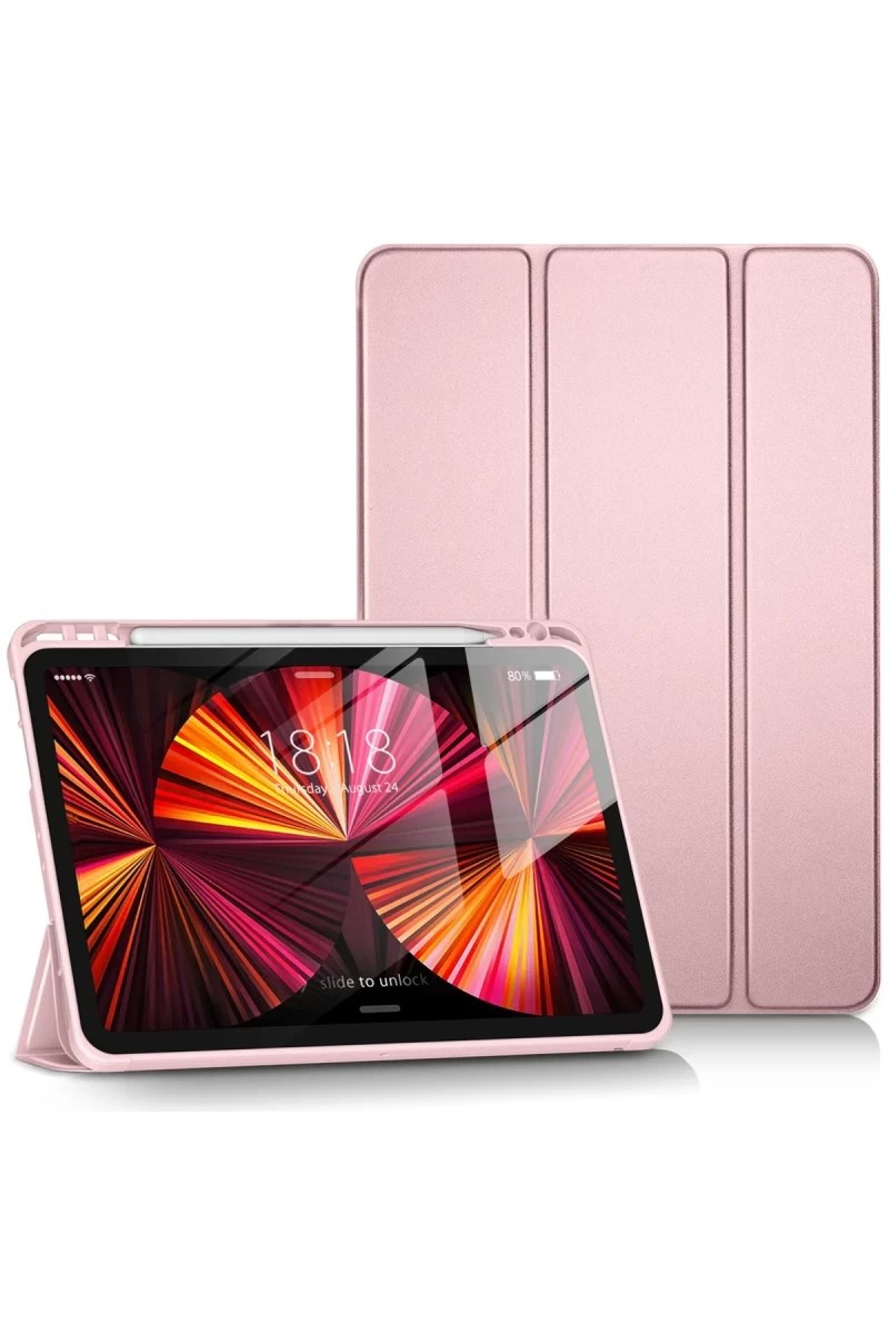 iPad Pro 11 (2024) Kılıf Tablet Smart Kılıf - Pembe
