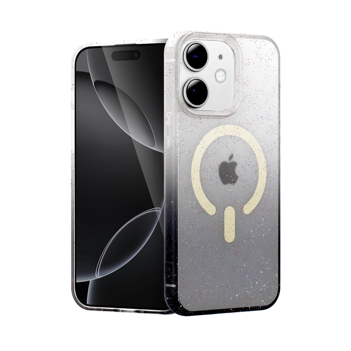 iPhone 12 Pummel Shiny Magsafe Kapak - Siyah