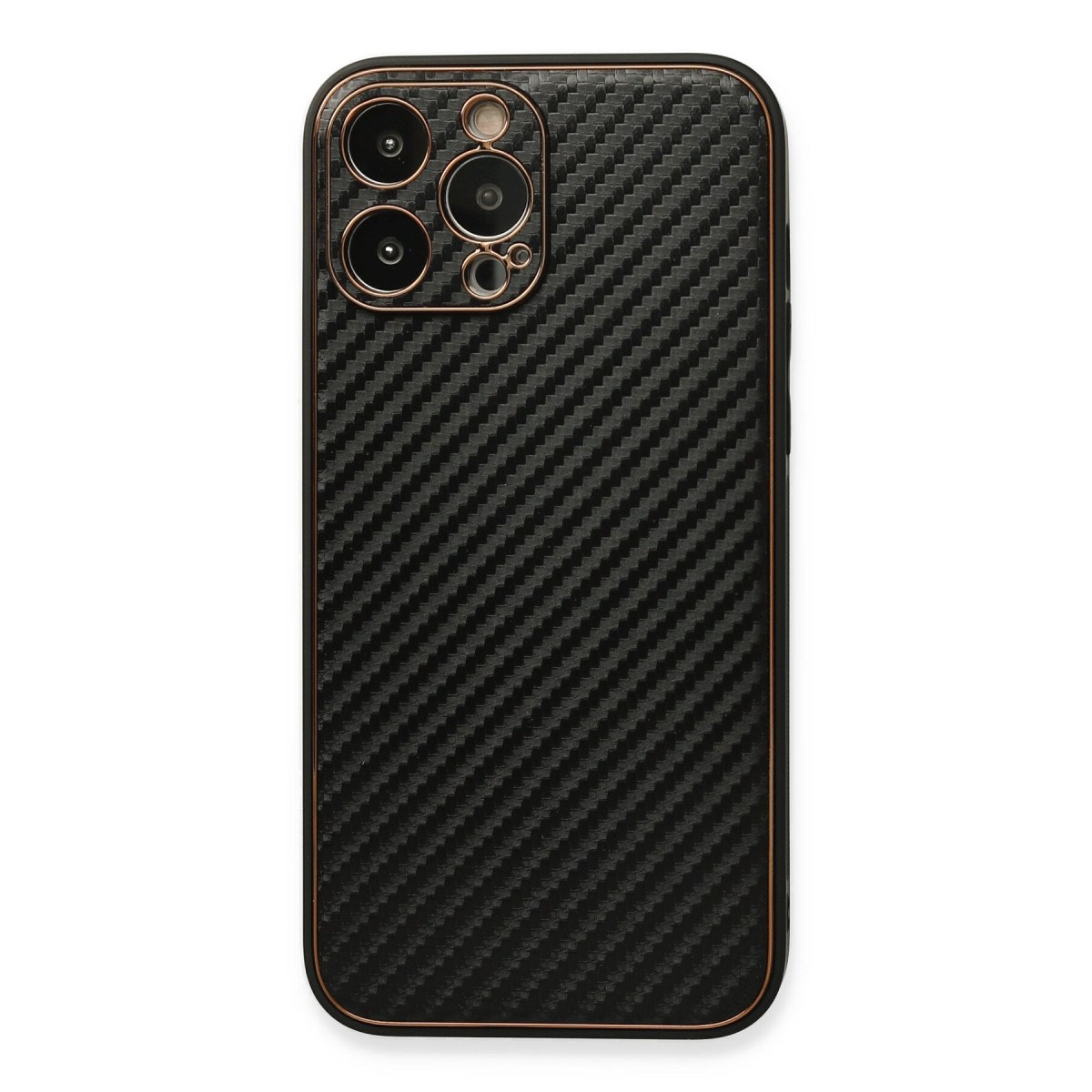 iPhone 13 Pro Kılıf Coco Karbon Silikon - Siyah