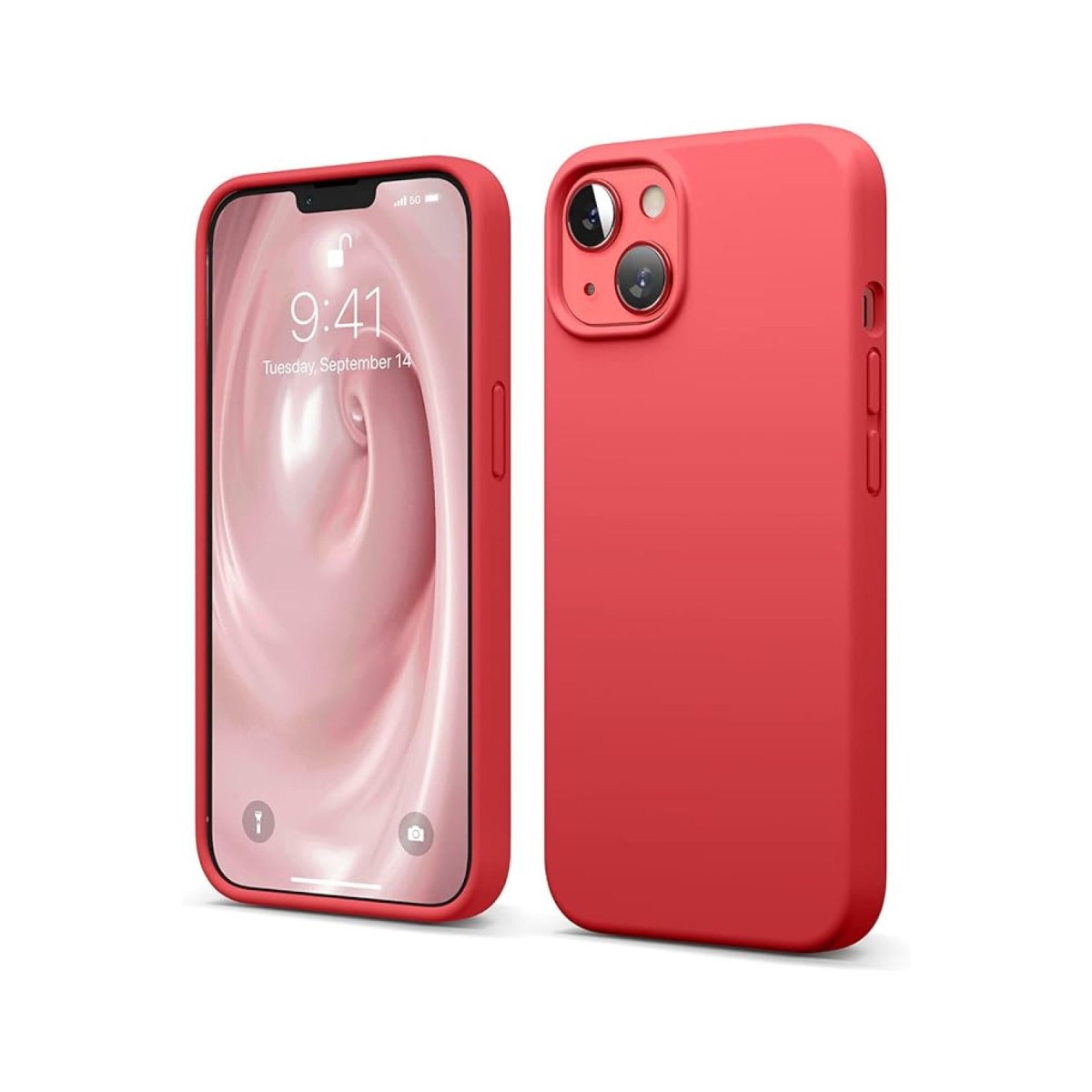 iPhone 14 Kılıf First Silikon - Kırmızı