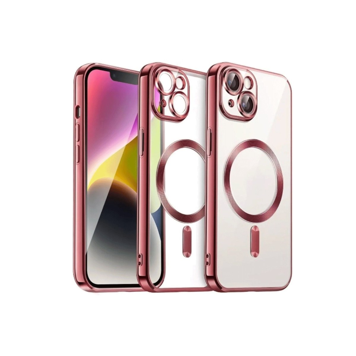 iPhone 15 Kılıf Kross Magneticsafe Kapak - Kırmızı