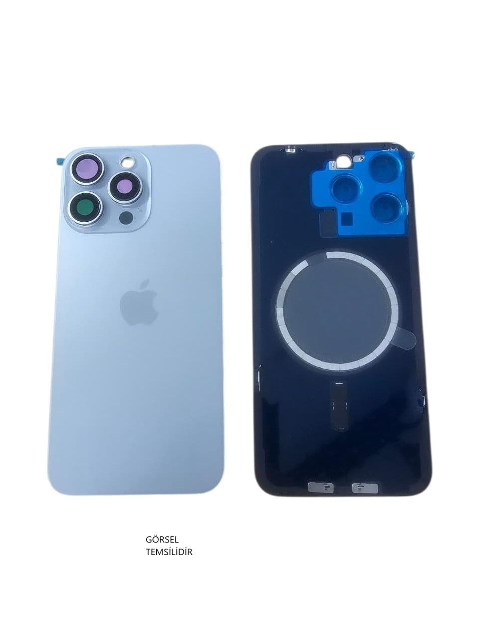 iPhone 15 PRO MAX Uyumlu Arka Pil Kapağı FULL NFC li Lens
