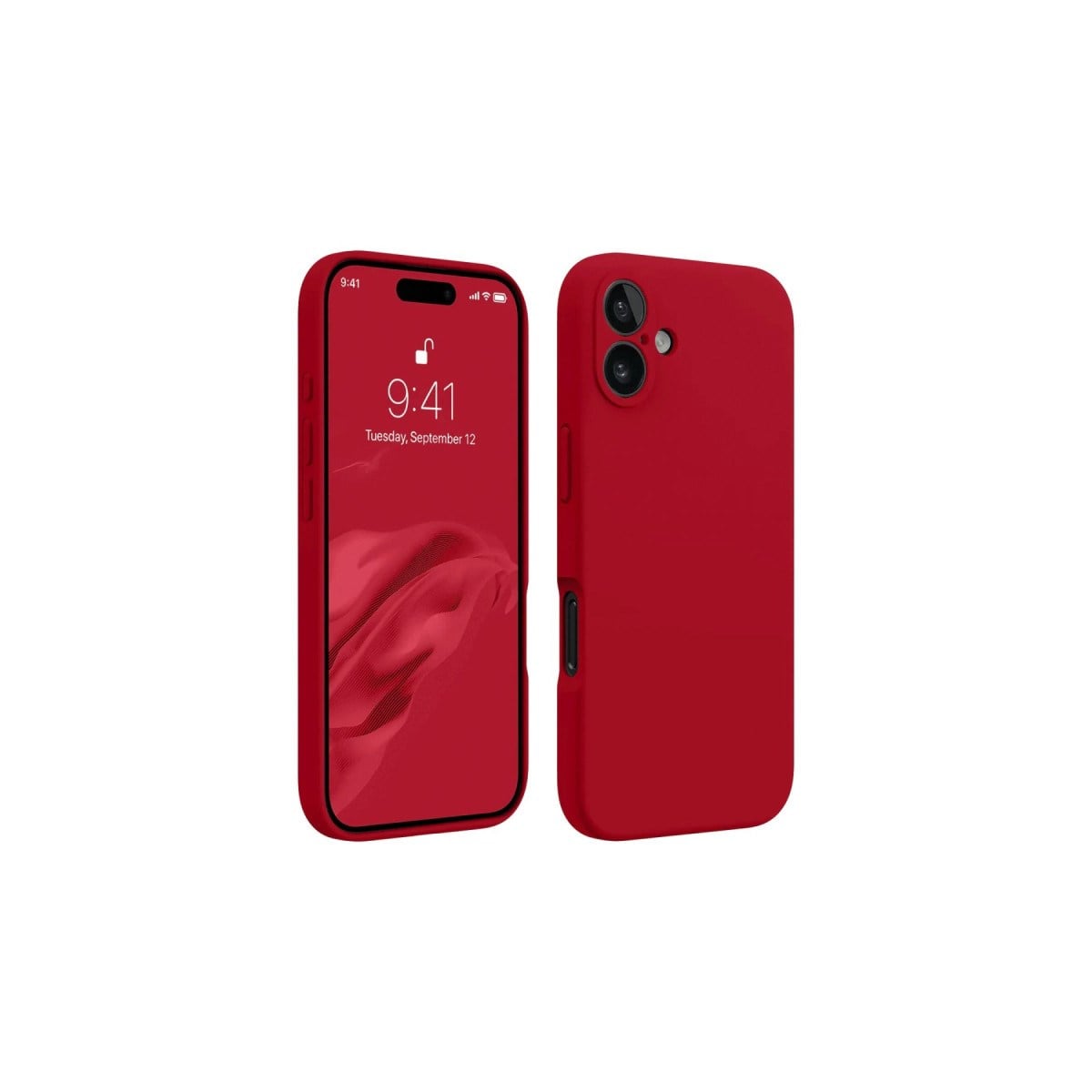 iPhone 16 Kılıf First Silikon - Kırmızı