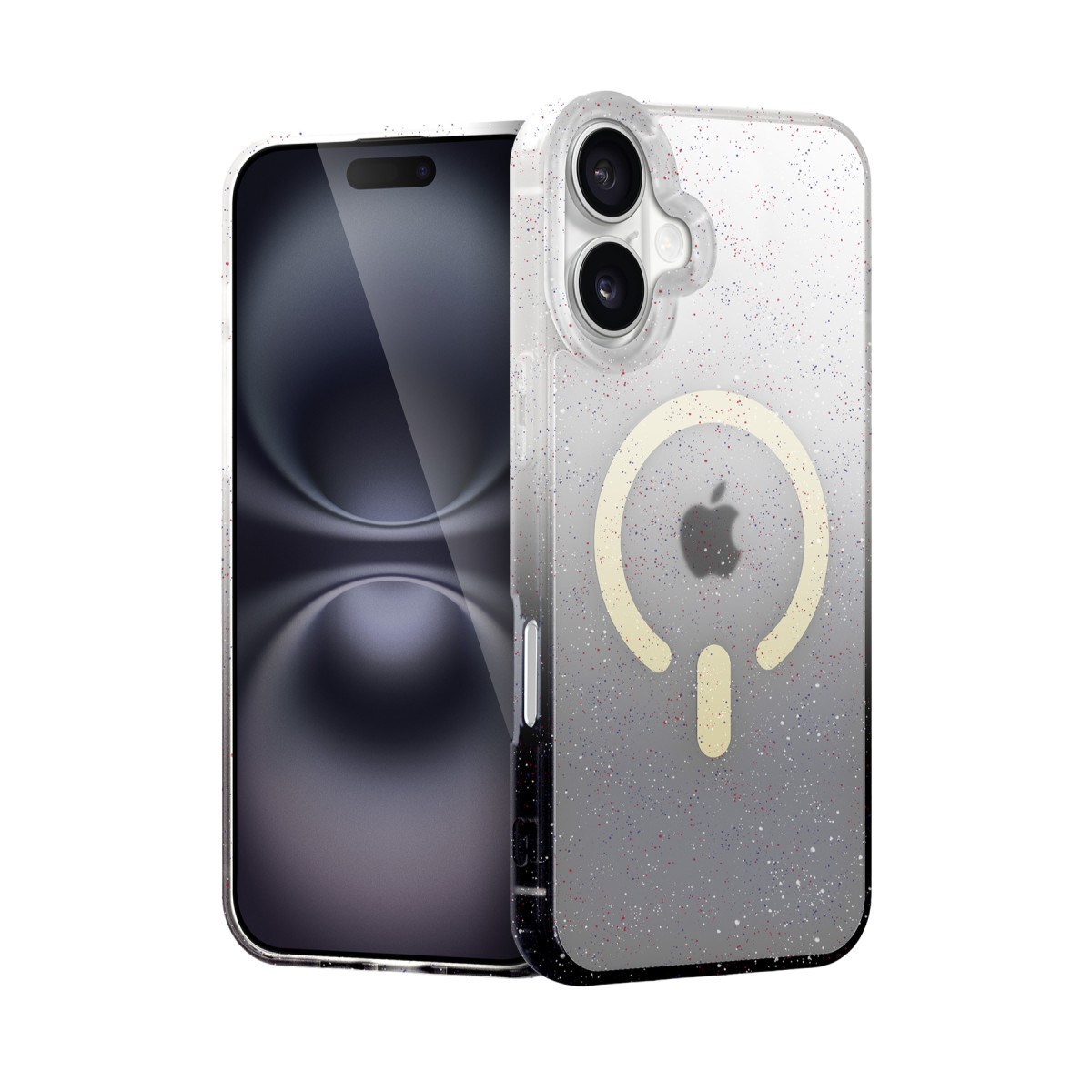 iPhone 16 Plus Pummel Shiny Magsafe Kapak - Siyah