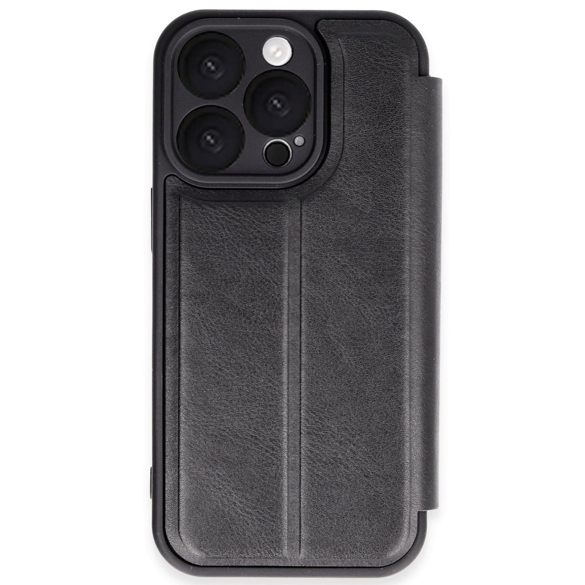 iPhone 16 Pro Max Kılıf Flip Cover - Siyah
