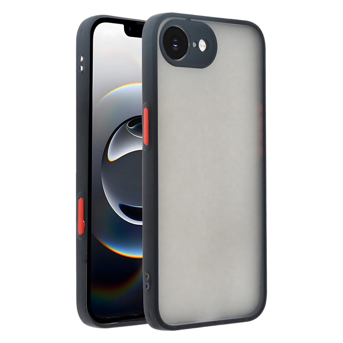 iPhone 16E Kılıf Montreal Silikon Kapak - Siyah