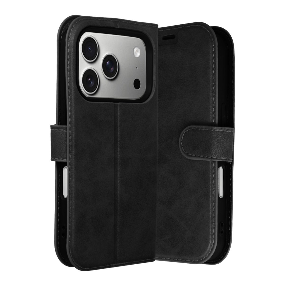 iPhone 17 Pro Trend S Plus Kapaklı Kılıf - Siyah