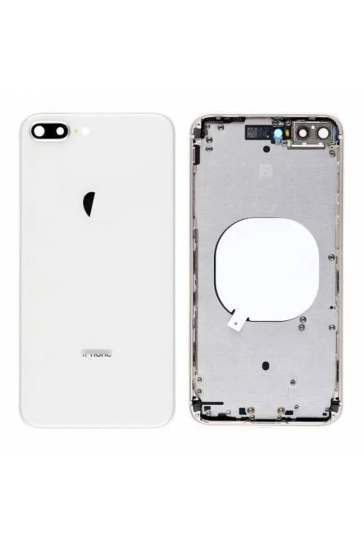 iPhone 8 Plus Uyumlu Boş Kasa + Kapak (Beyaz)